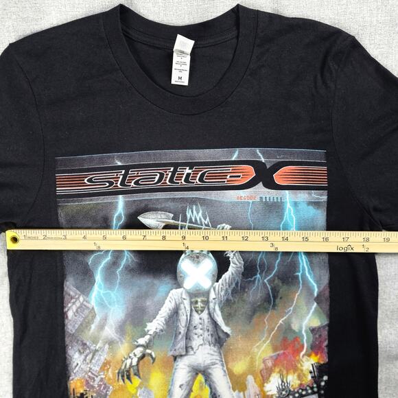 Static X Band Shirt Men Medium 2023 Concert Tour Rise of the Machine Graphic Tee - Picture 11 of 12
